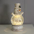 Christmas Musical Water Lantern Snowman Snowglobe with Swirling Confetti LED Light